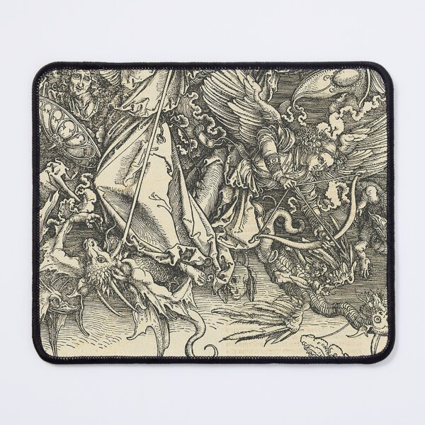Aperçu de l'œuvre albrecht durer saint michel combattant le dragon créée et vendue par HyperBlur.