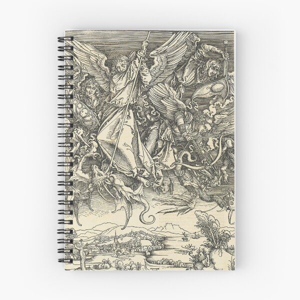 Aperçu de l'œuvre albrecht durer saint michel combattant le dragon créée et vendue par HyperBlur.