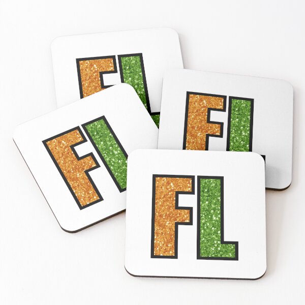 Item preview, green and orange glitter florida FL designed and sold by mtayzart.