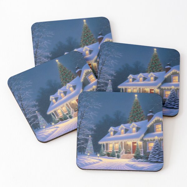 Item preview, Winter Glow: Nostalgic Christmas Eve Snowy Wonderland designed and sold by Zeph1.