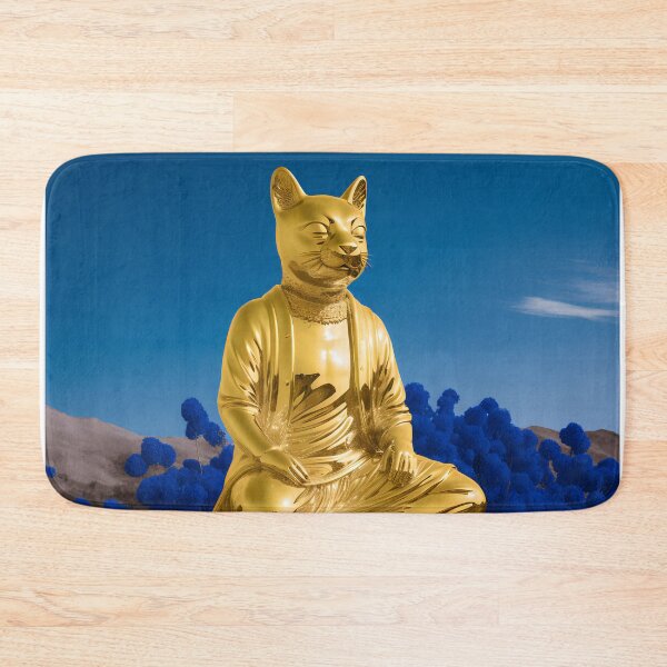 Item preview, Golden buddha cat designed and sold by miraclemeows.