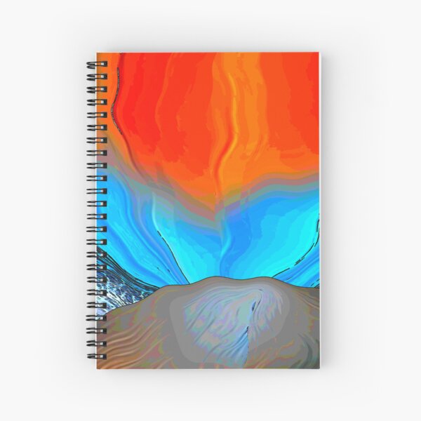 Sunset Waves Upon Earth Spiral Notebook