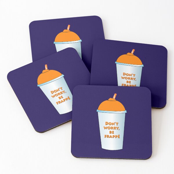 Item preview, Don’t worry, be frappé - coffee design designed and sold by likbatonboot.