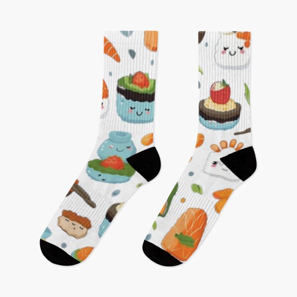 Item preview, Fun Sushi Pattern | Sushi Rolls Wasabi Soy Sauce designed and sold by Buyfastcart.
