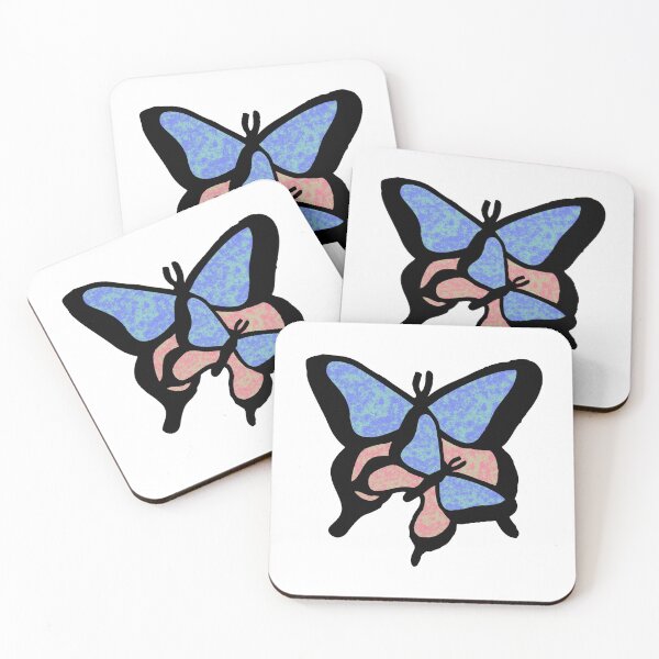 Item preview, Blue And Pink Butterflies designed and sold by DJDesigns70.