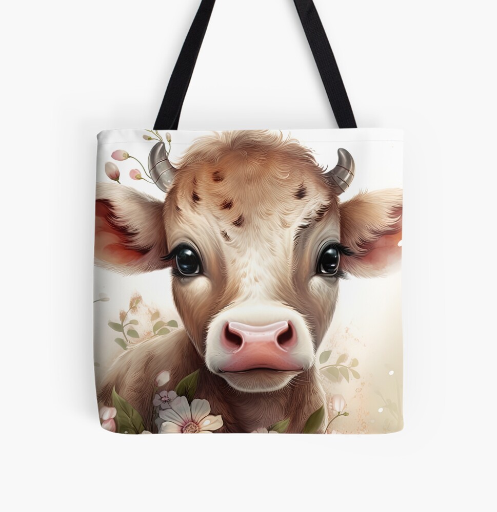 Boby Ballast Canvas Print / Udder Balloon / Vegan Art / outlet Artivism / Animal Rights Art / Dairy Cow / Bobby Calf