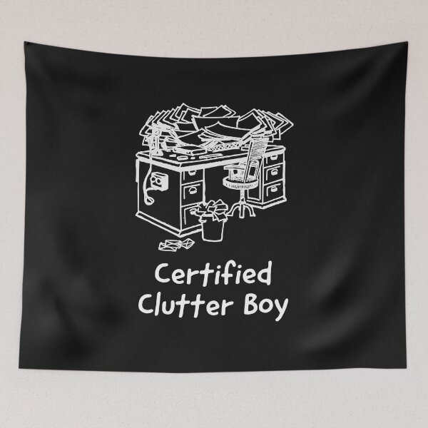 Item preview, Certified Clutter Boy Messy Desk designed and sold by Andy Hilaire.
