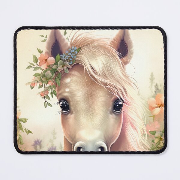 Item preview, Baby Horse Pony Farm Animal Floral Nursery Graphic designed and sold by SpookshowDesign.