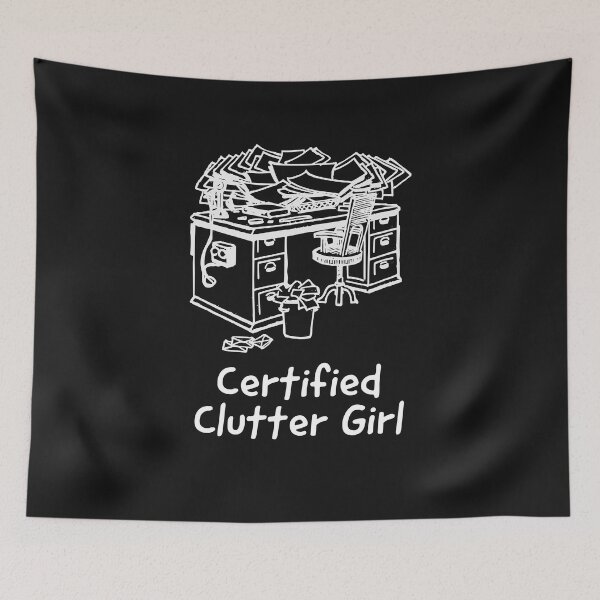 Item preview, Certified Clutter Girl Messy Desk designed and sold by Andy Hilaire.