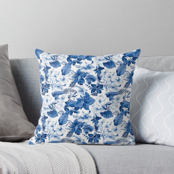 Item preview, Hawaiin Blue Floral Pattern designed and sold by AETHERART.