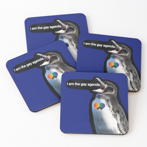 Artikelvorschau, Blue #0F1D7B Galapagos Penguin screams I am the gay agenda entworfen und verkauft von SBPenguins.