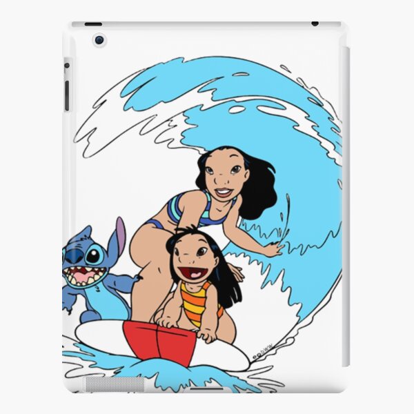 Coque et skin adhésive iPad for Sale avec l'œuvre « Papier Peint Lilo &  Stitch » de l'artiste martily1990