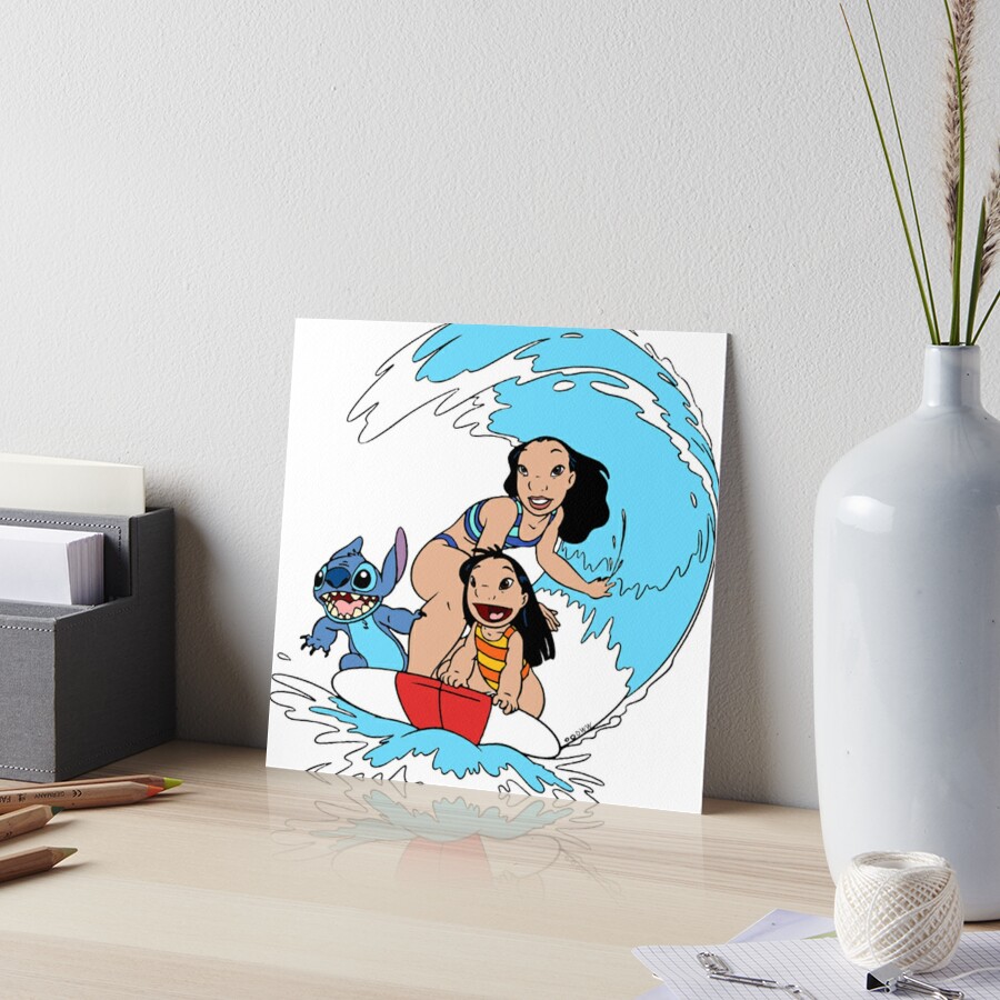 Lilo And Stitch · LILO AND STITCH - Wave Surf - Collector Print