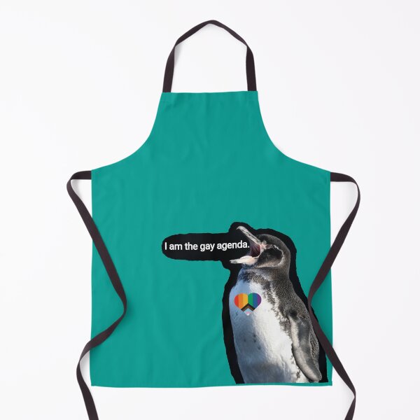Artikelvorschau, Teal #03A096 Galapagos Penguin screams I am the gay agenda entworfen und verkauft von SBPenguins.