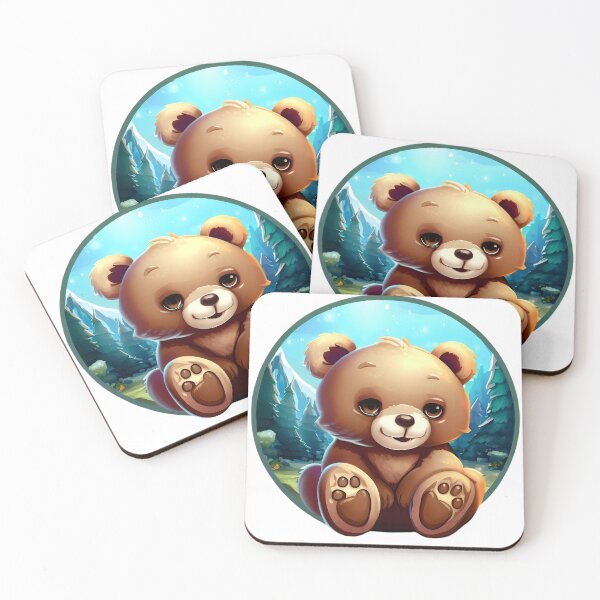 Item preview, Cute and sweet baby bear in the forest designed and sold by ArtandSmile.