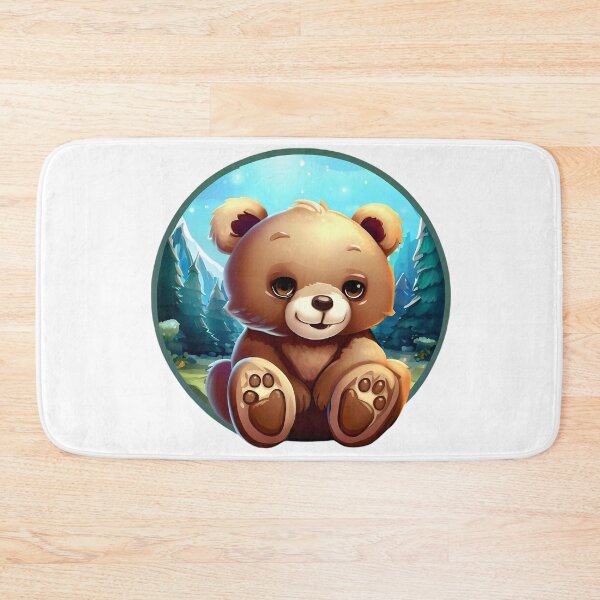 Item preview, Cute and sweet baby bear in the forest designed and sold by ArtandSmile.