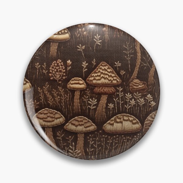 Item preview, Embroidered Mushrooms designed and sold by PietyandDesire.