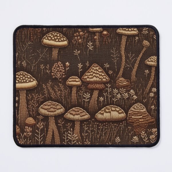 Item preview, Embroidered Mushrooms designed and sold by PietyandDesire.