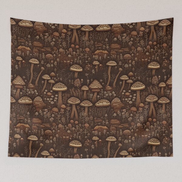 Item preview, Embroidered Mushrooms designed and sold by PietyandDesire.