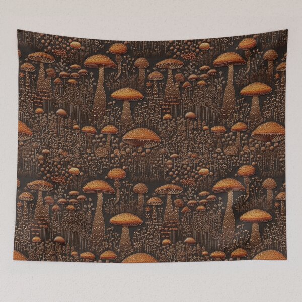 Item preview, Embroidered Mushrooms designed and sold by PietyandDesire.