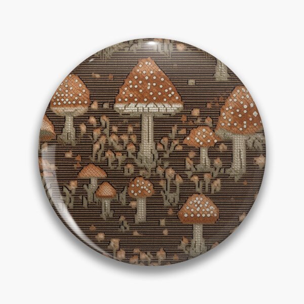 Item preview, Embroidered Mushrooms designed and sold by PietyandDesire.