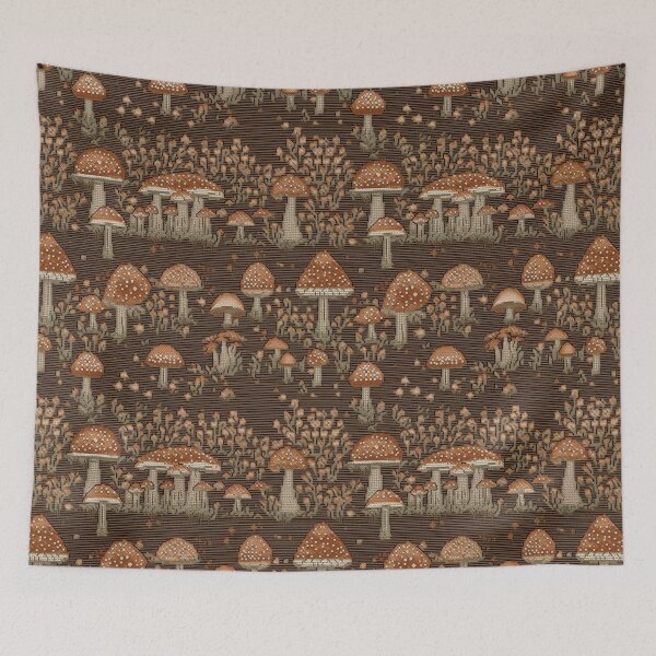 Item preview, Embroidered Mushrooms designed and sold by PietyandDesire.