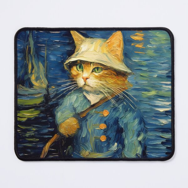 Item preview, Little Fisherman Cat by Van Gogh designed and sold by ApexPrintCo.