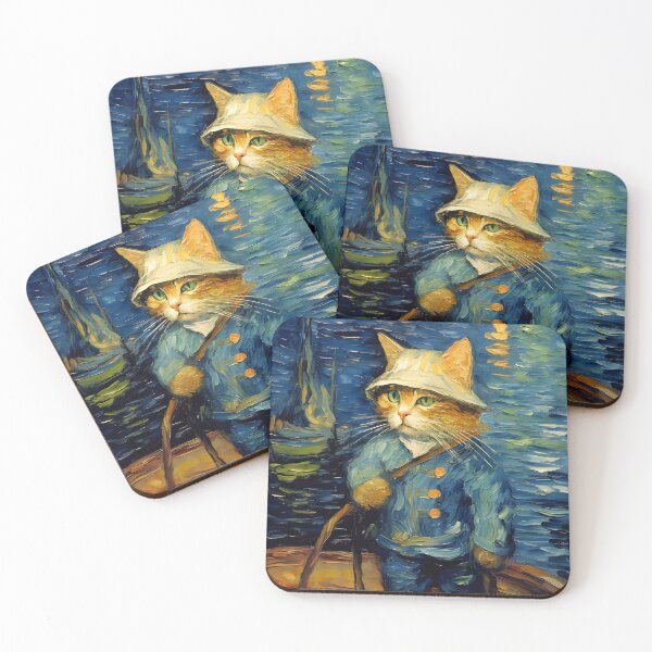 Item preview, Little Fisherman Cat by Van Gogh designed and sold by ApexPrintCo.