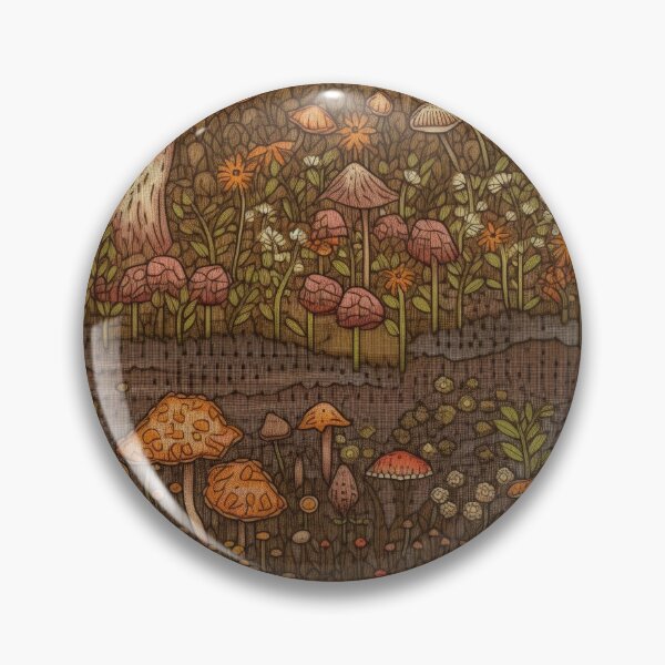 Item preview, Embroidered Mushrooms designed and sold by PietyandDesire.