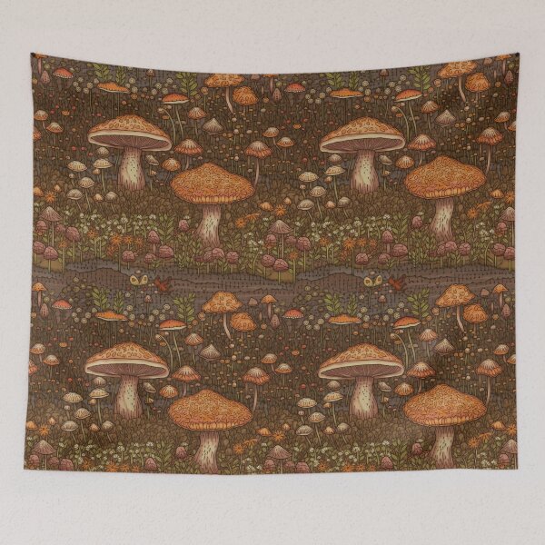 Item preview, Embroidered Mushrooms designed and sold by PietyandDesire.