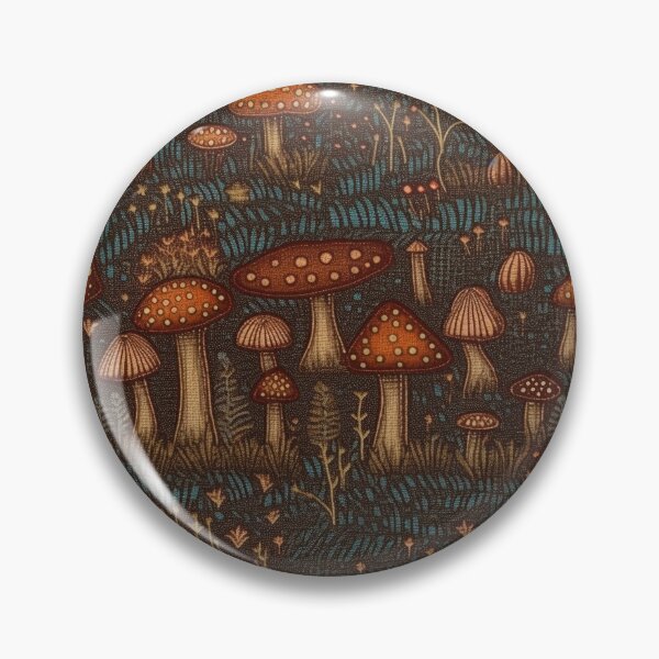 Item preview, Embroidered Mushrooms designed and sold by PietyandDesire.