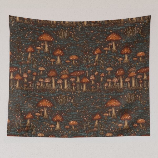 Item preview, Embroidered Mushrooms designed and sold by PietyandDesire.