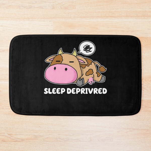 Item preview, Udderly Exhausted: Sleep-Deprived Cow Humor designed and sold by Dorky--Designs.