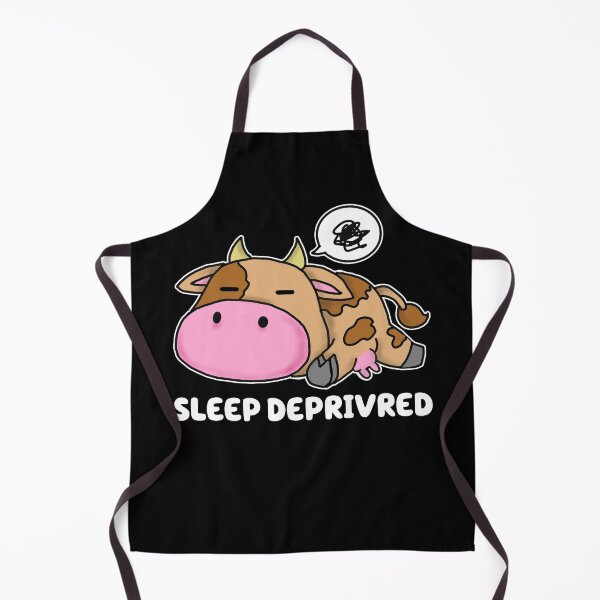 Item preview, Udderly Exhausted: Sleep-Deprived Cow Humor designed and sold by Dorky--Designs.