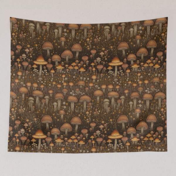 Item preview, Embroidered Mushrooms designed and sold by PietyandDesire.