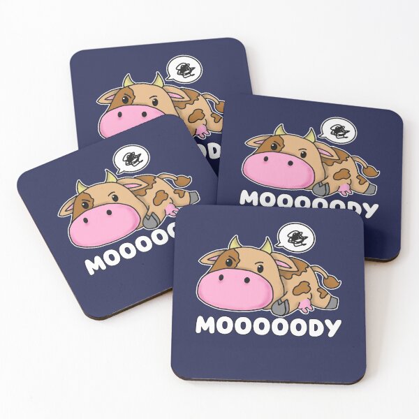 Item preview, Mooooooody: Quirky Cow-Themed Humor designed and sold by Dorky--Designs.
