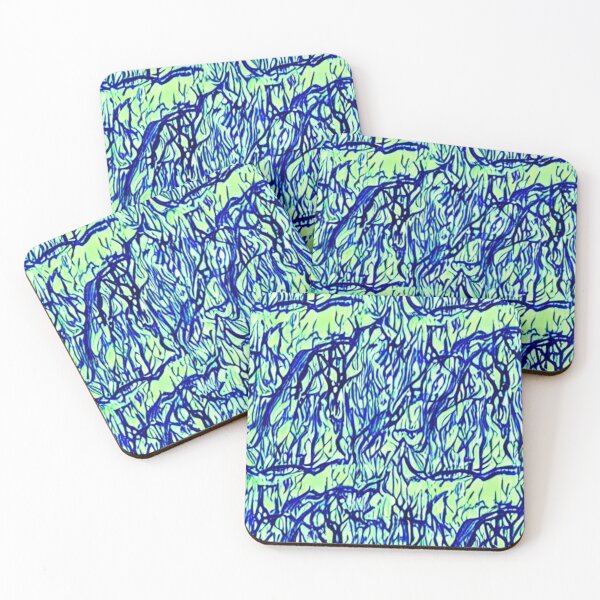 Item preview, Abstract Paint Splatter Blue and Green designed and sold by calibrit.