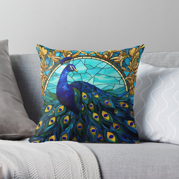 Peacock decorative shop pillows