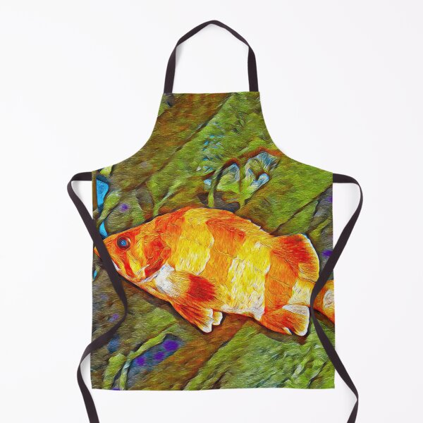 Aperçu de l'œuvre STRIPED GOLDEN FISH créée et vendue par ArtbyRolleen.