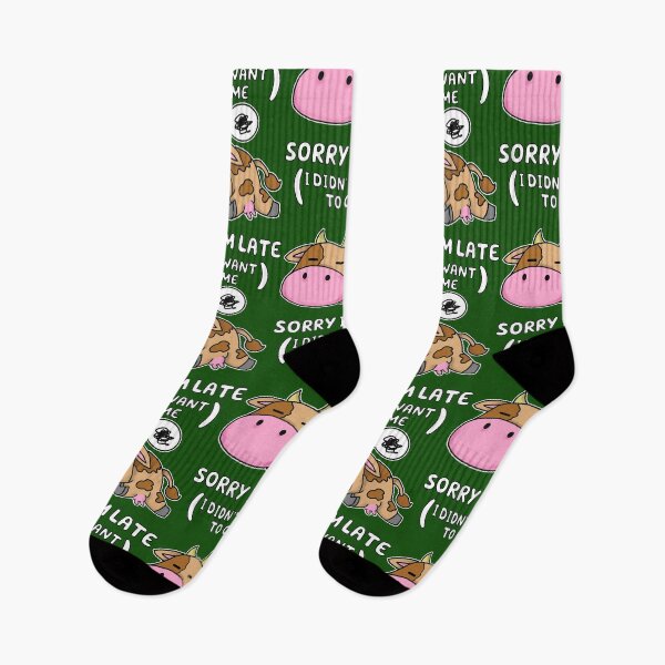 Item preview, Udderly Unamused: 'Sorry I'm Late, I Didn't Want to Be Here' designed and sold by Dorky--Designs.