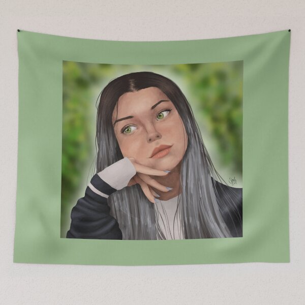 Item preview, Tessa con una sudadera designed and sold by Shyla Seepersad.