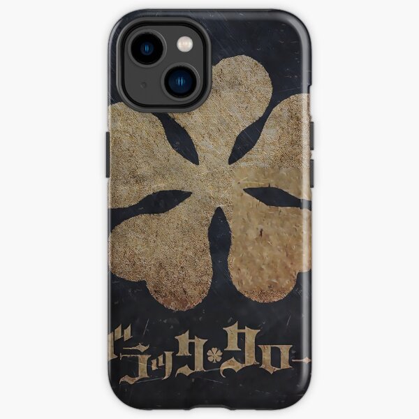 Trèfle noir Coque antichoc iPhone