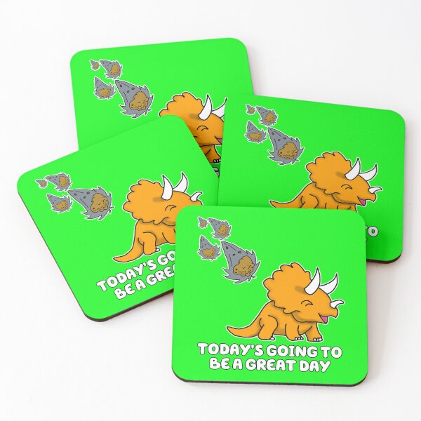 Item preview, Blissful Ignorance: The Happy Triceratops Meteor Surprise designed and sold by Dorky--Designs.