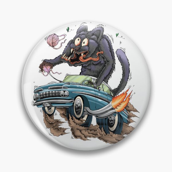 Item preview, 59 Chevy Mistymeooww Rat Fink inspired logo designed and sold by Mistymeooww.