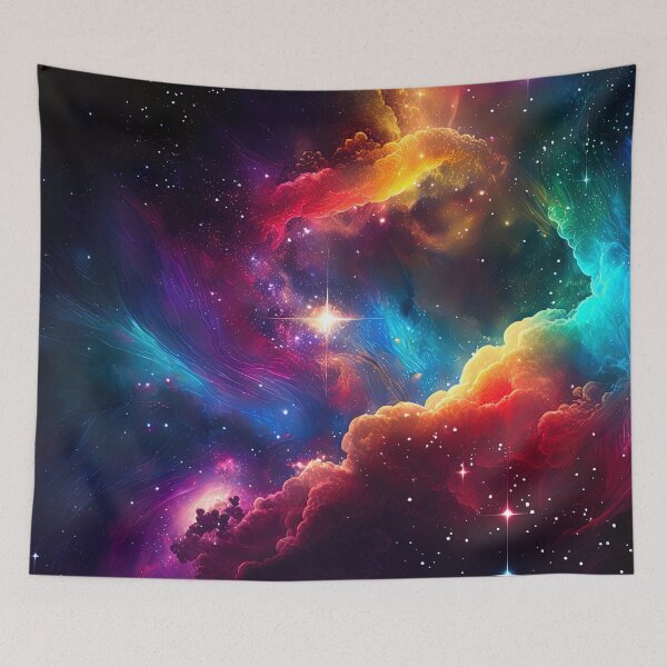 Artikelvorschau, Farbenfroher Weltraum-kosmischer Himmelsgalaxie-Sterne-Nebel entworfen und verkauft von SpookshowDesign.