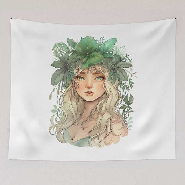 Item preview, Forest Fairy Green Flower Crown designed and sold by theforestfairy.