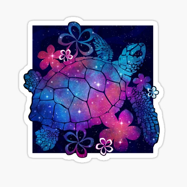 Sea Turtle in the Stars Sticker