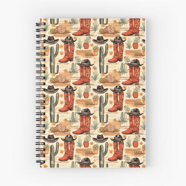 Item preview, Cowboy Boot and Hat Pattern designed and sold by ArtMeetsPizza.