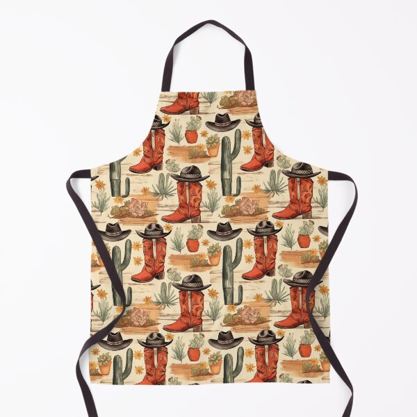Item preview, Cowboy Boot and Hat Pattern designed and sold by ArtMeetsPizza.