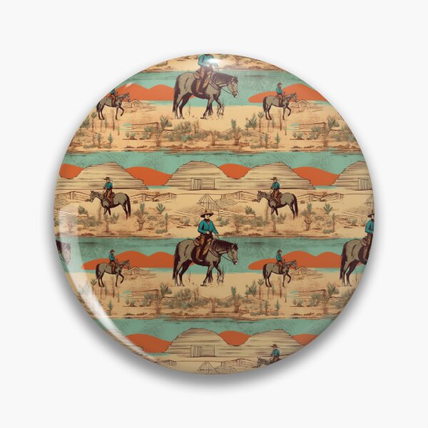 Item preview, Cowboy Wild West Pattern designed and sold by ArtMeetsPizza.